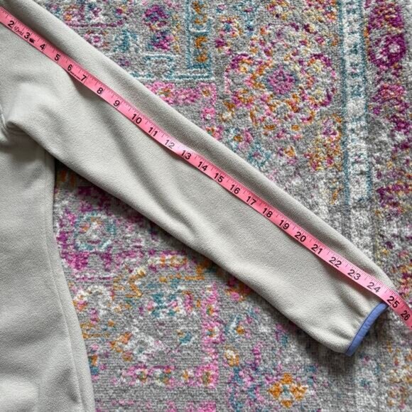 Patagonia Micro D Snap-T Cream Long Sleeve Fleece Pullover Women’s Size Medium - Picture 8 of 10